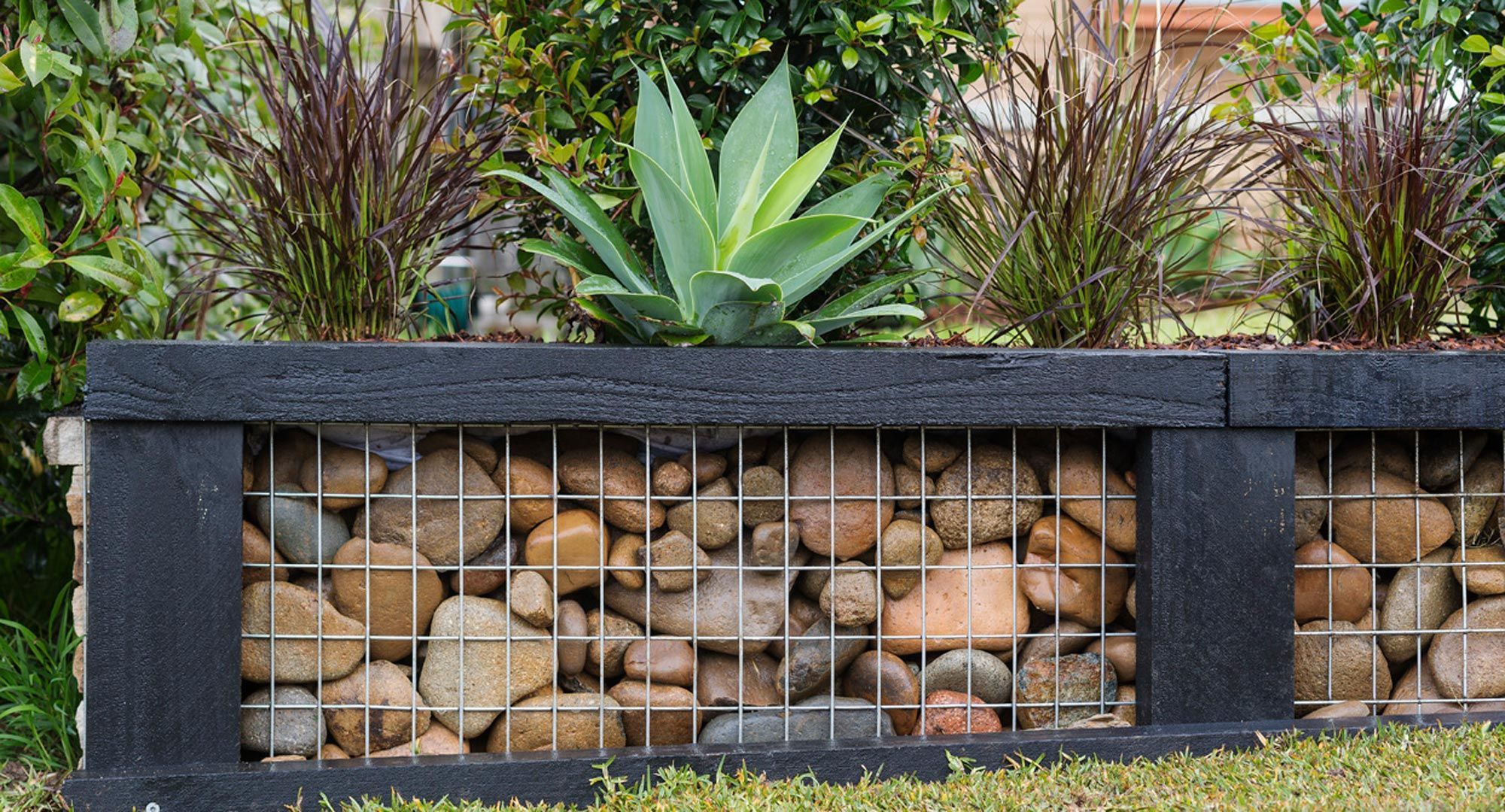 Create a stunning, affordable gabion garden wall -   24 rock garden fence
 ideas