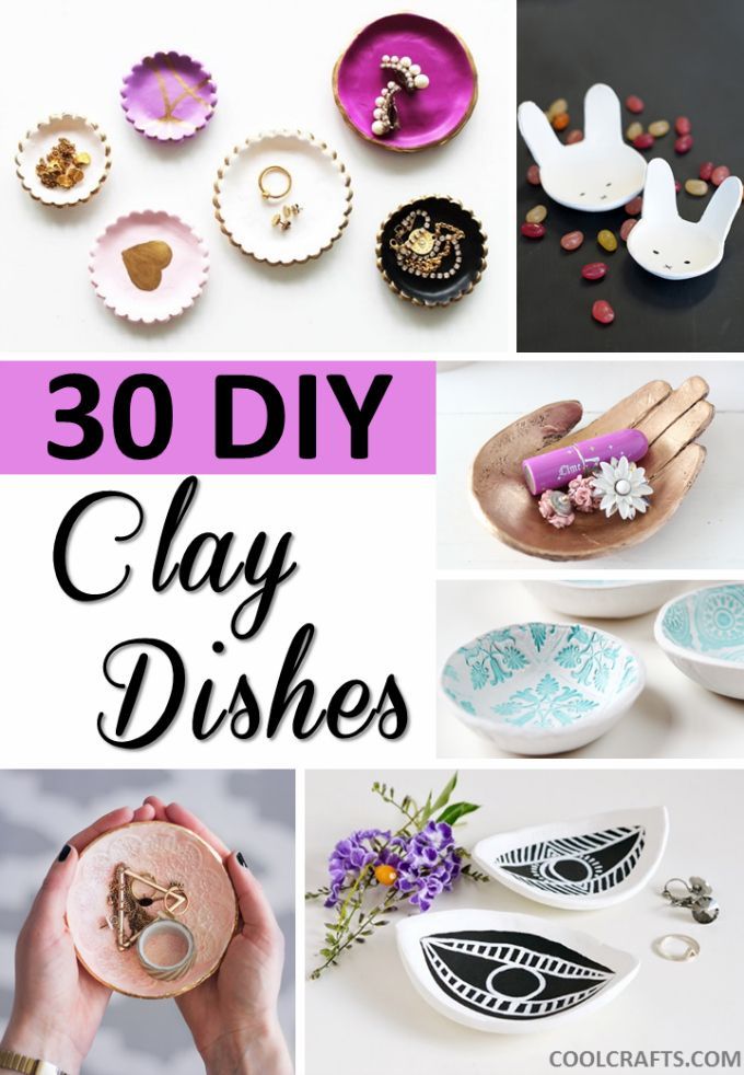 30 Decorative Clay Dishes You Can Make Yourself -   24 salt clay crafts
 ideas