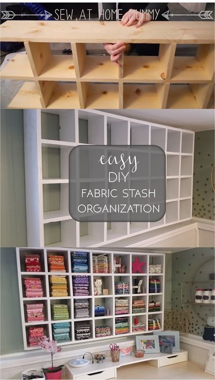 Build a Custom Vintage Mail Sorter-Inspired Cubby Shelf for Fat Quarter and Craft Storage -   24 sewing crafts room
 ideas