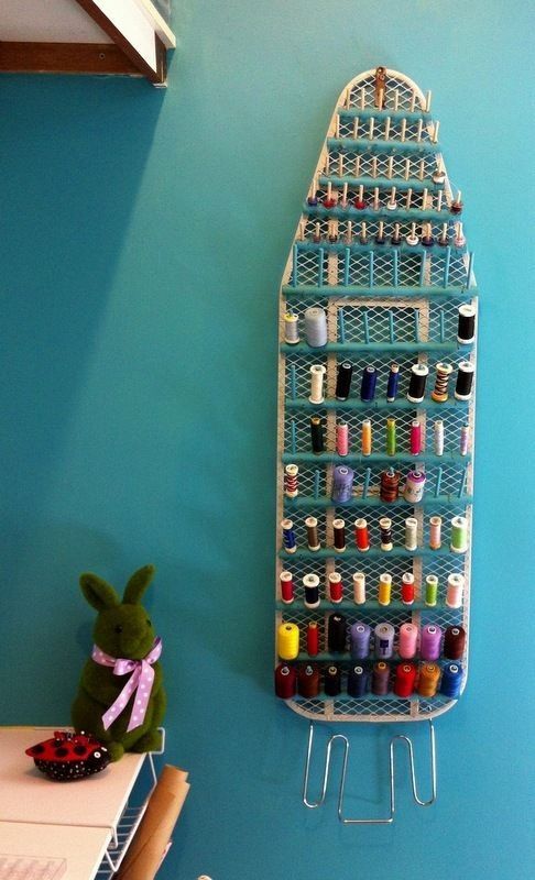Repurposed Ironing Board for Your Craft Room -   24 sewing crafts room
 ideas