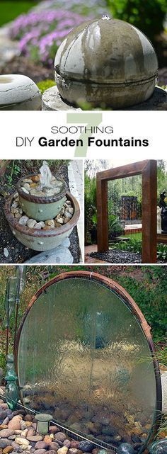 7 Soothing DIY Garden Fountain Ideas -   24 urban garden architecture
 ideas