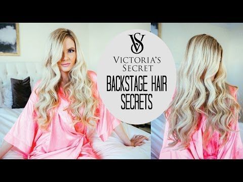 Victoria's Secret Backstage Secrets & The Full Hair How To - YouTube -   24 victoria secret curls
 ideas