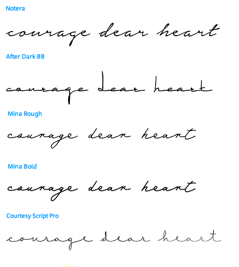 courage dear heart - which font? -   25 bold tattoo fonts
 ideas