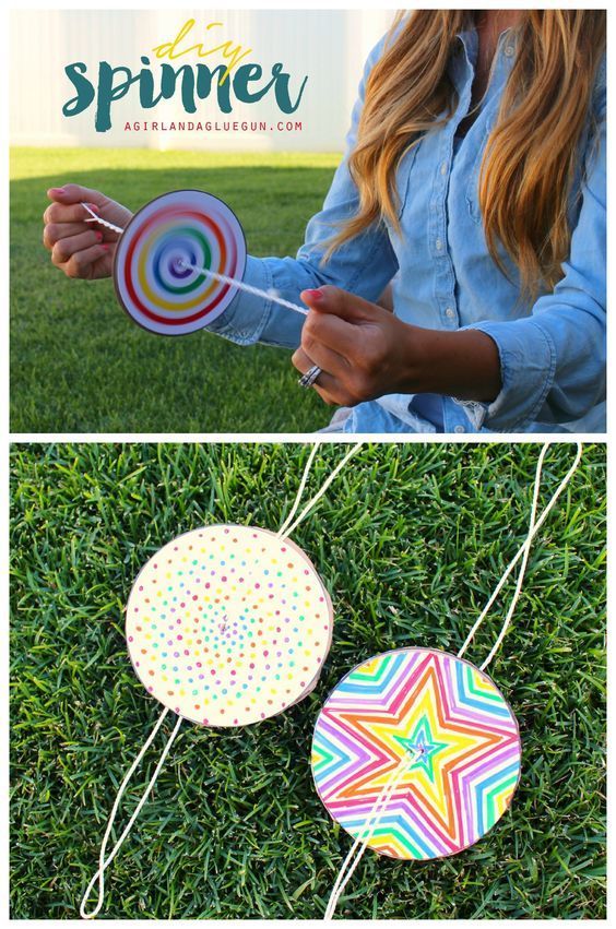 DIY Paper Spinner for Endless Fun -   25 cardboard crafts kids
 ideas