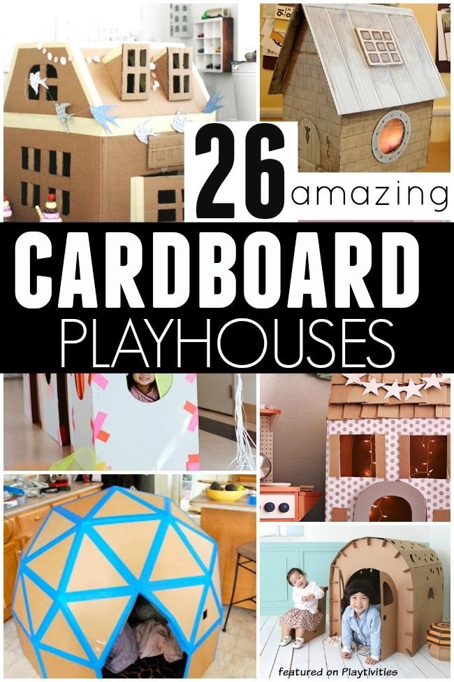 26 Coolest Cardboard Houses Ever -   25 cardboard crafts kids
 ideas