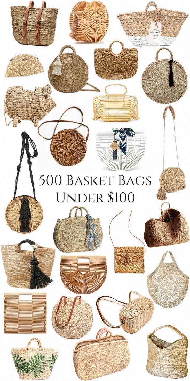 500 Basket Bags for Every Style, Under $100 & One of a Kind -   25 diy summer bag
 ideas