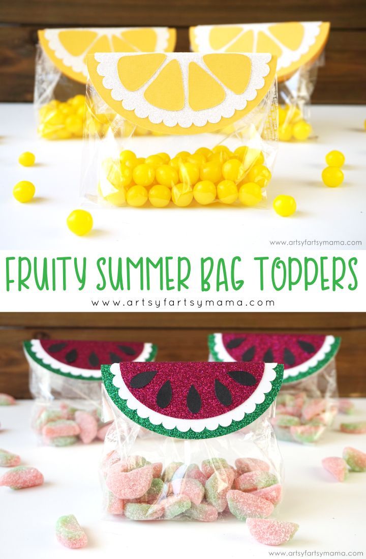 Fruity Summer Bag Toppers -   25 diy summer bag
 ideas