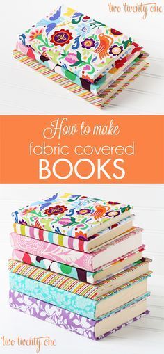 Fabric Covered Books -   25 fabric crafts clothes
 ideas