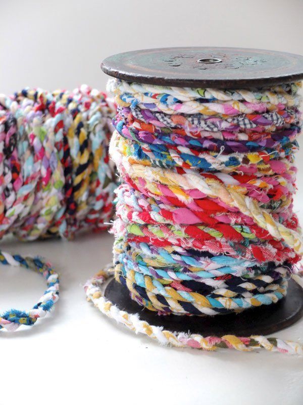 How to Make Scrap Fabric Twine -   25 fabric crafts clothes
 ideas