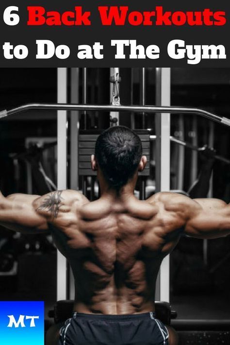 6 Back Workouts – Best Exercises for Beginners at the Gym -   25 fitness men back
 ideas