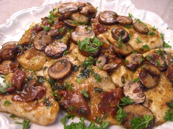 I love to make chicken Marsala for large parties or family dinner parties. It’s such a yummy treat and everyone seems to love it.  You can easily double or triple the recipe. If I’m having a large dinner party I will usually make things ahead of time and refrigerate them. -   25 italian recipes for a crowd
 ideas
