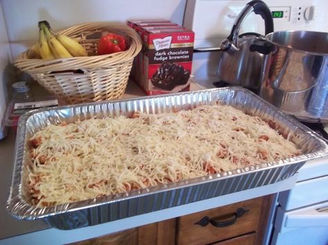 Baked Ziti for a Crowd - 10x easier than lasagne! -   25 italian recipes for a crowd
 ideas