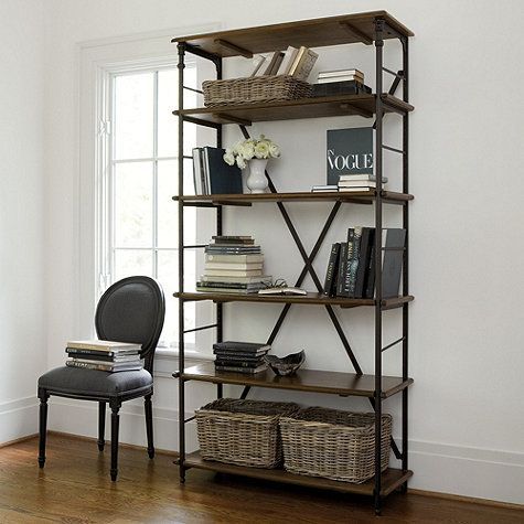 Toulouse Tall Bookcase -   25 tall shelf decor
 ideas