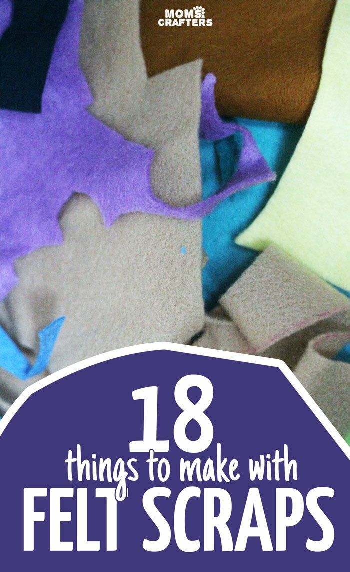 18 things to make with felt scraps -   18 cool crafts stuff
 ideas