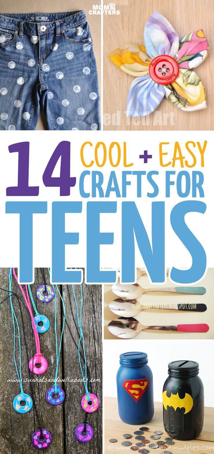 14 Cool + Easy Crafts for Teens -   18 cool crafts stuff
 ideas