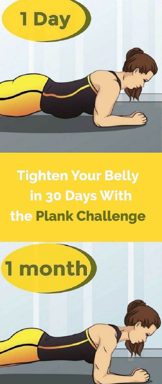 Tighten Your Belly in Just 21 Days with This Plank Challenge -   18 fitness exercises plank
 ideas