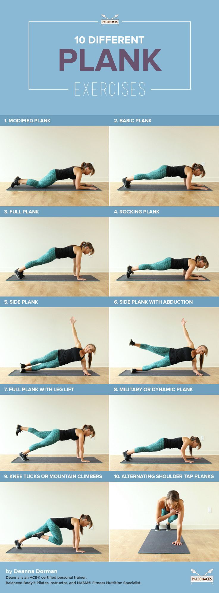 10 Essential Plank Exercises You Need to Try -   18 fitness exercises plank
 ideas