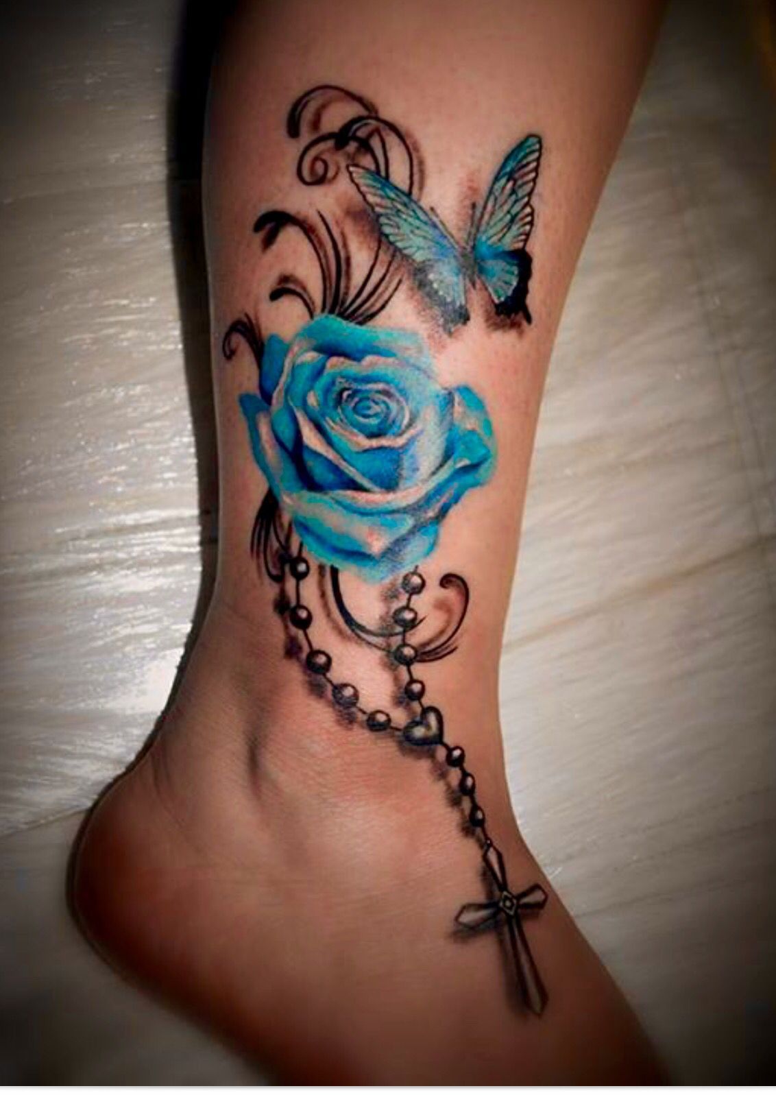 Rosery butterfly tattoo -   18 rose butterfly tattoo ideas