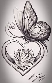 Znalezione obrazy dla zapytania: black rose and butterfly tattoo -   18 rose butterfly tattoo
 ideas