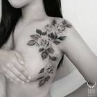 rose vines tattoo - S?k p? Google -   18 rose butterfly tattoo
 ideas