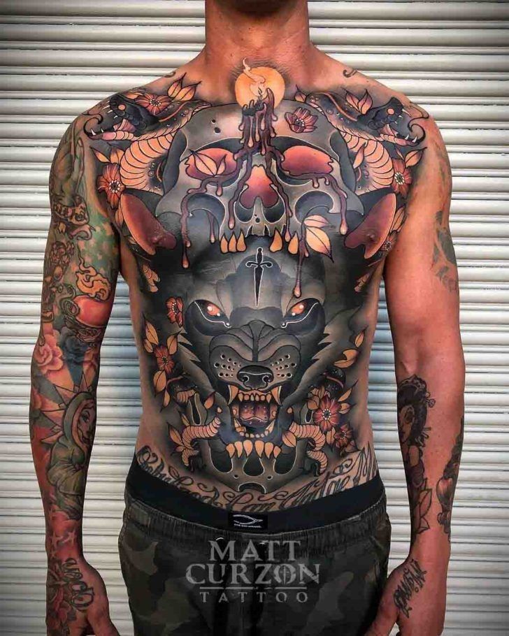 Full Chest Tattoo -   19 full chest tattoo
 ideas