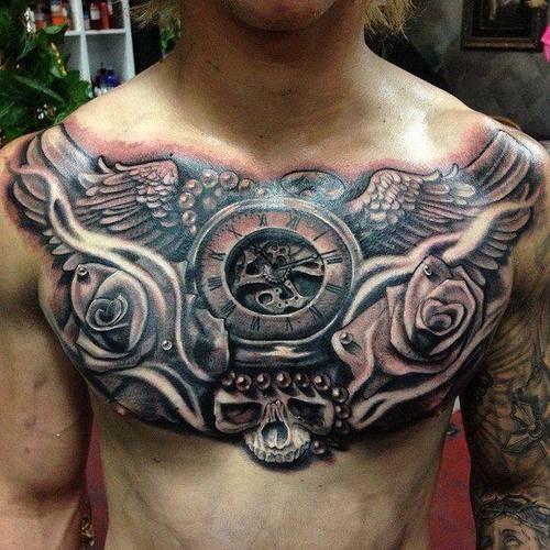 10 Mind Blowing Back Piece Tattoos - Epic -   19 full chest tattoo
 ideas