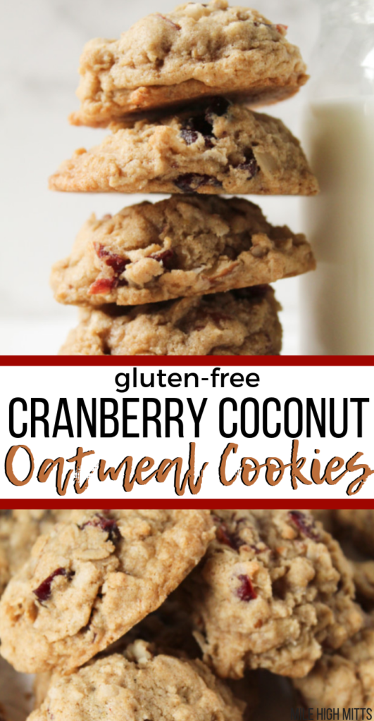Cranberry Coconut Oatmeal Cookies (gluten-free) -   19 gluten free oatmeal
 ideas