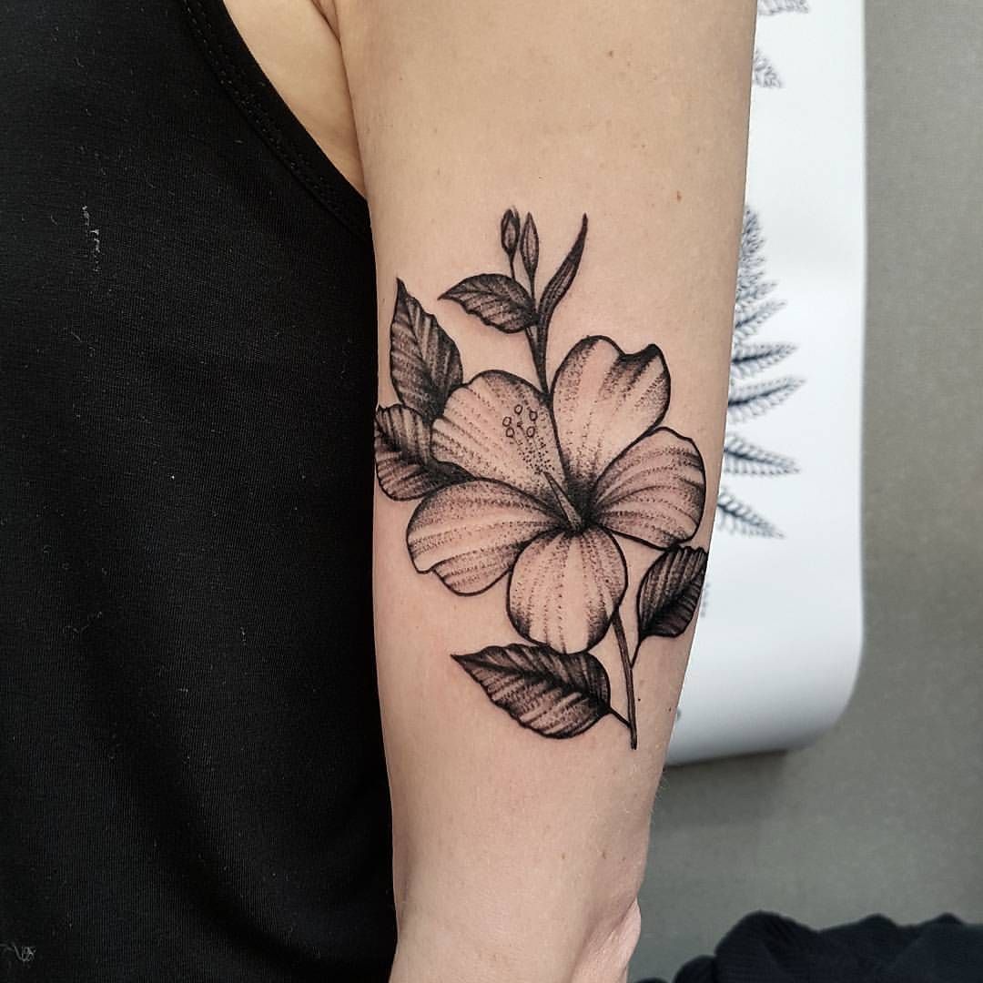 Hibiscus done at @tattoocollectivelondon -   19 hibiscus flower tattoo
 ideas