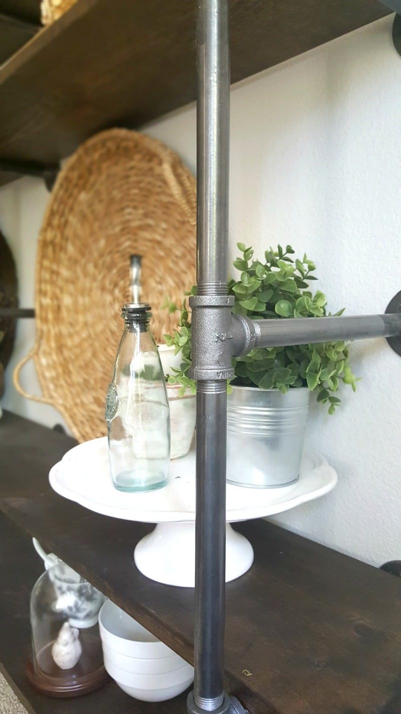 DIY industrial pipe shelves with farmhouse whites and neutrals for summer -   20 diy shelves for teens ideas