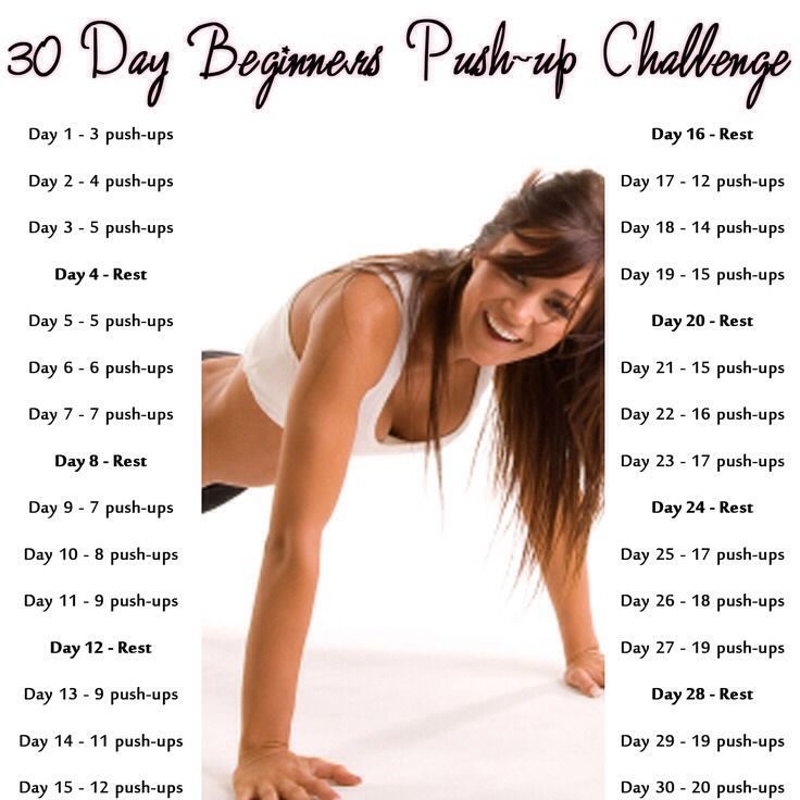 20 fitness challenge push up
 ideas