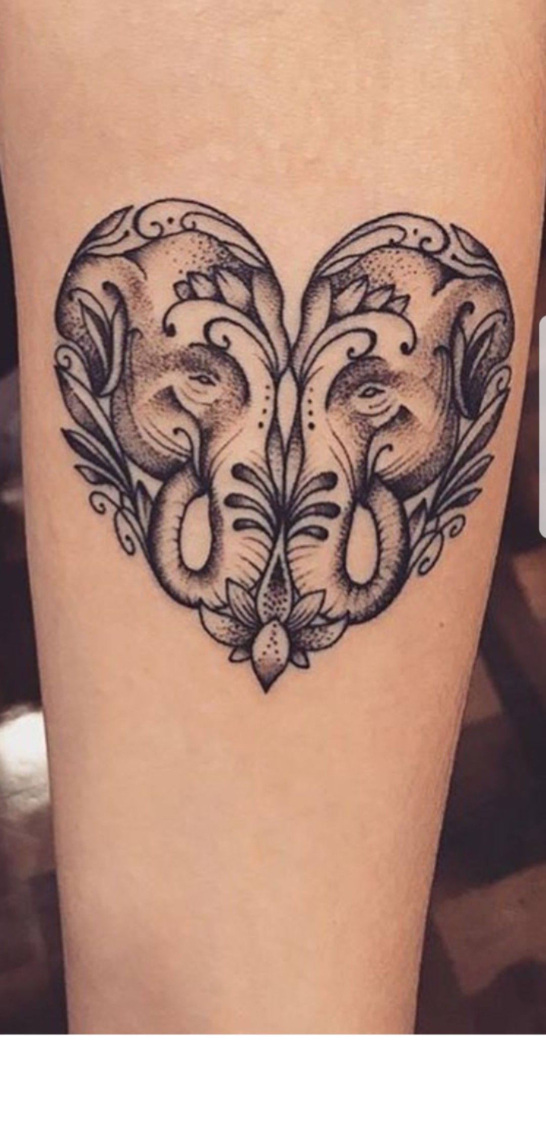 21 elephant tattoo heart
 ideas