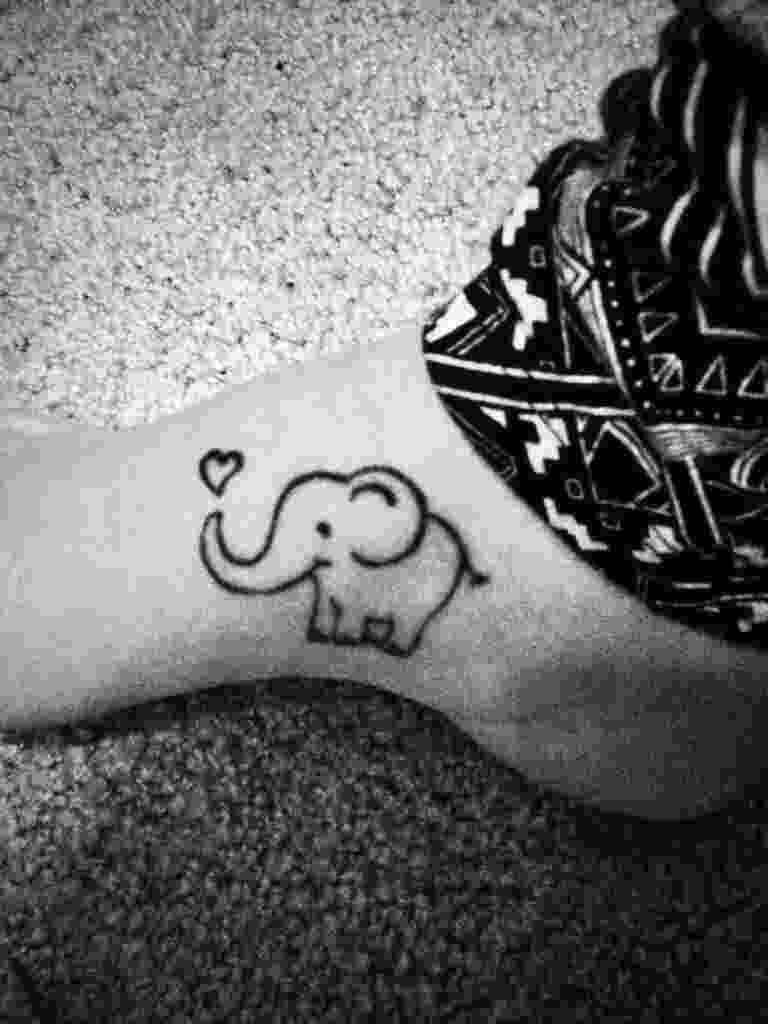 Latest 55 Elephant Tattoo Designs for Girls: 2015 -   21 elephant tattoo heart
 ideas