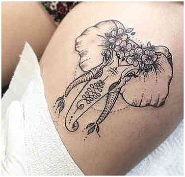 Tattoos on your heart, soul, and now skin, #IdeogramTattoo click now. -   21 elephant tattoo heart
 ideas