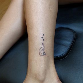 21 elephant tattoo heart
 ideas