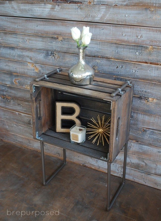 Roundup: 10 Industrial Chic DIY Furniture Projects -   21 industrial decor chic
 ideas