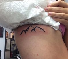 25 Breathtaking Mountain Tattoos That Flat Out Rock -   21 mountain tattoo side
 ideas