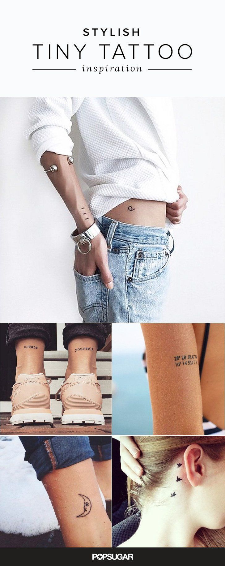 40 Stylish Small Tattoos You'll Want to Flaunt Every Day -   21 tiny tattoo placement
 ideas