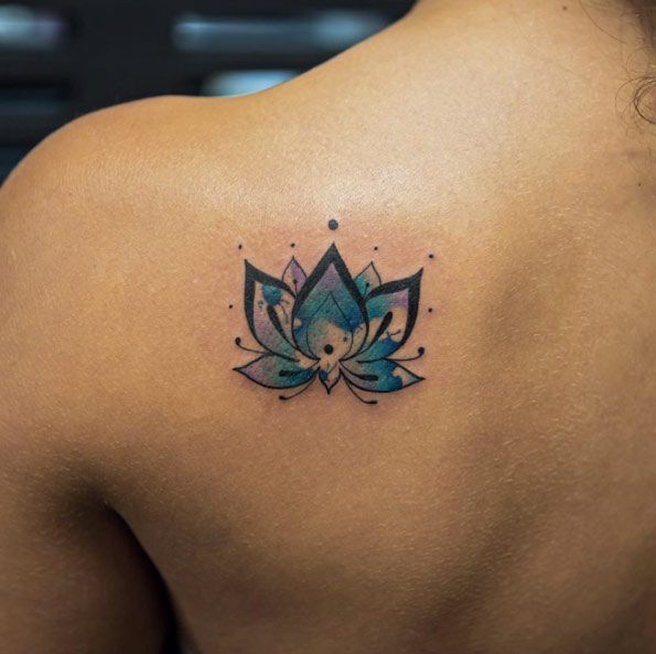 21 watercolor lotus tattoo
 ideas