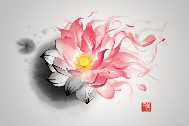 21 watercolor lotus tattoo
 ideas