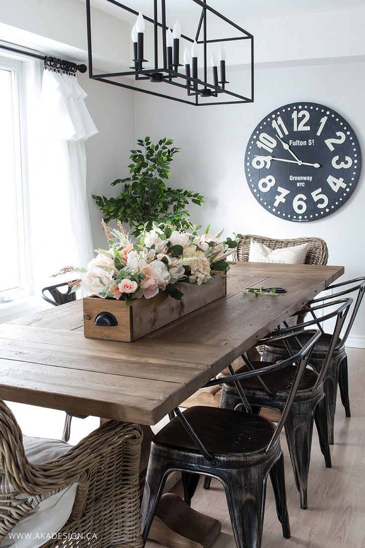 DIY Faux Floral Arrangement: Feminine Yet Rustic Crate -   22 dining table decor
 ideas