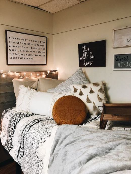 21 Cute Dorm Rooms We're Obsessing Over -   22 dorm decor quotes
 ideas