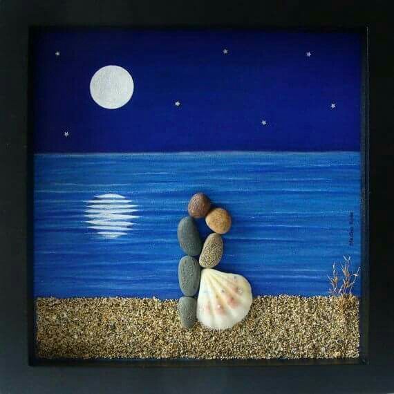 Obiecte decorative realizate din pietricele de rau cu forme deosebite -   22 easy seashell crafts
 ideas