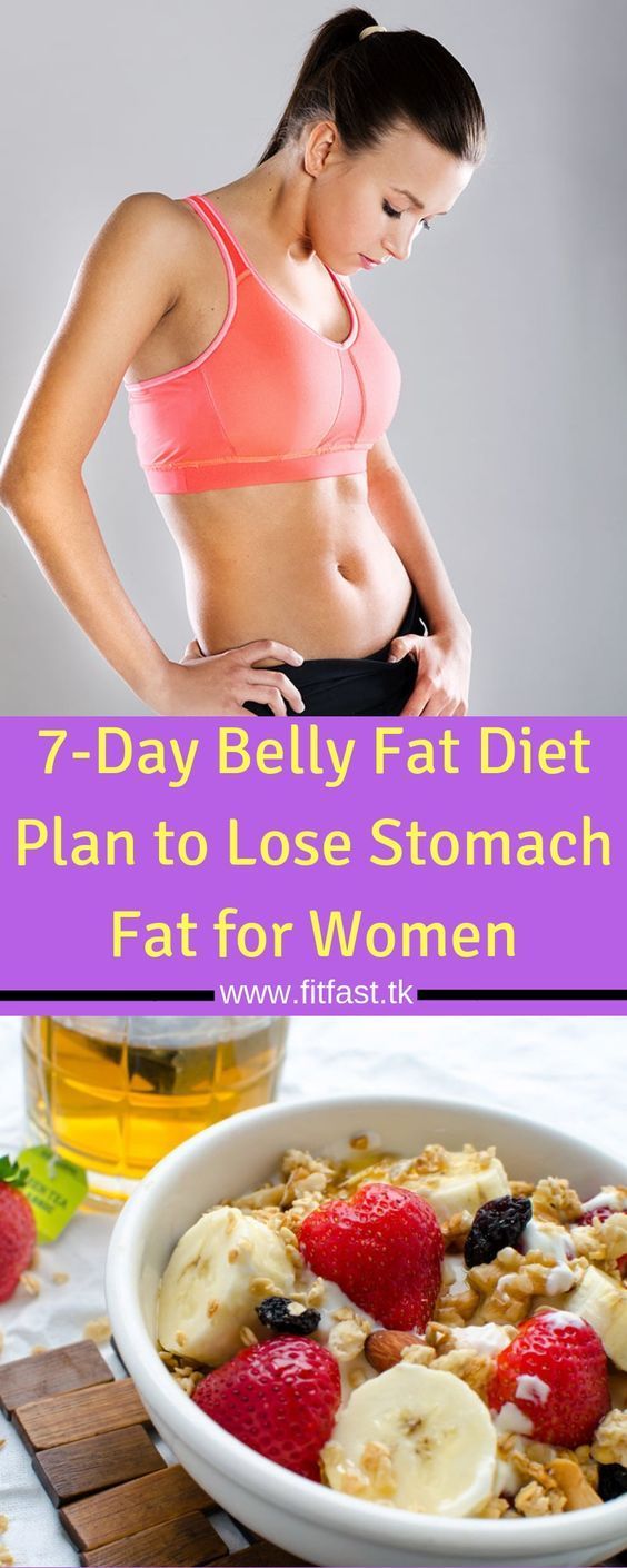 7-Day Belly Fat Diet Plan to Lose Stomach Fat for Women -   22 fitness challenge stomach
 ideas