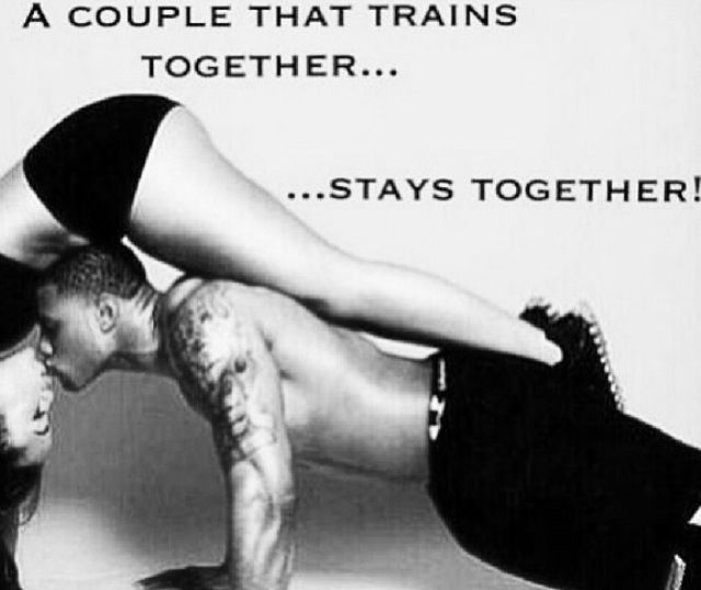 Train together stay together. AGREED !! Hubby and I are getting back into it this weekend !! -   22 fitness couples training
 ideas