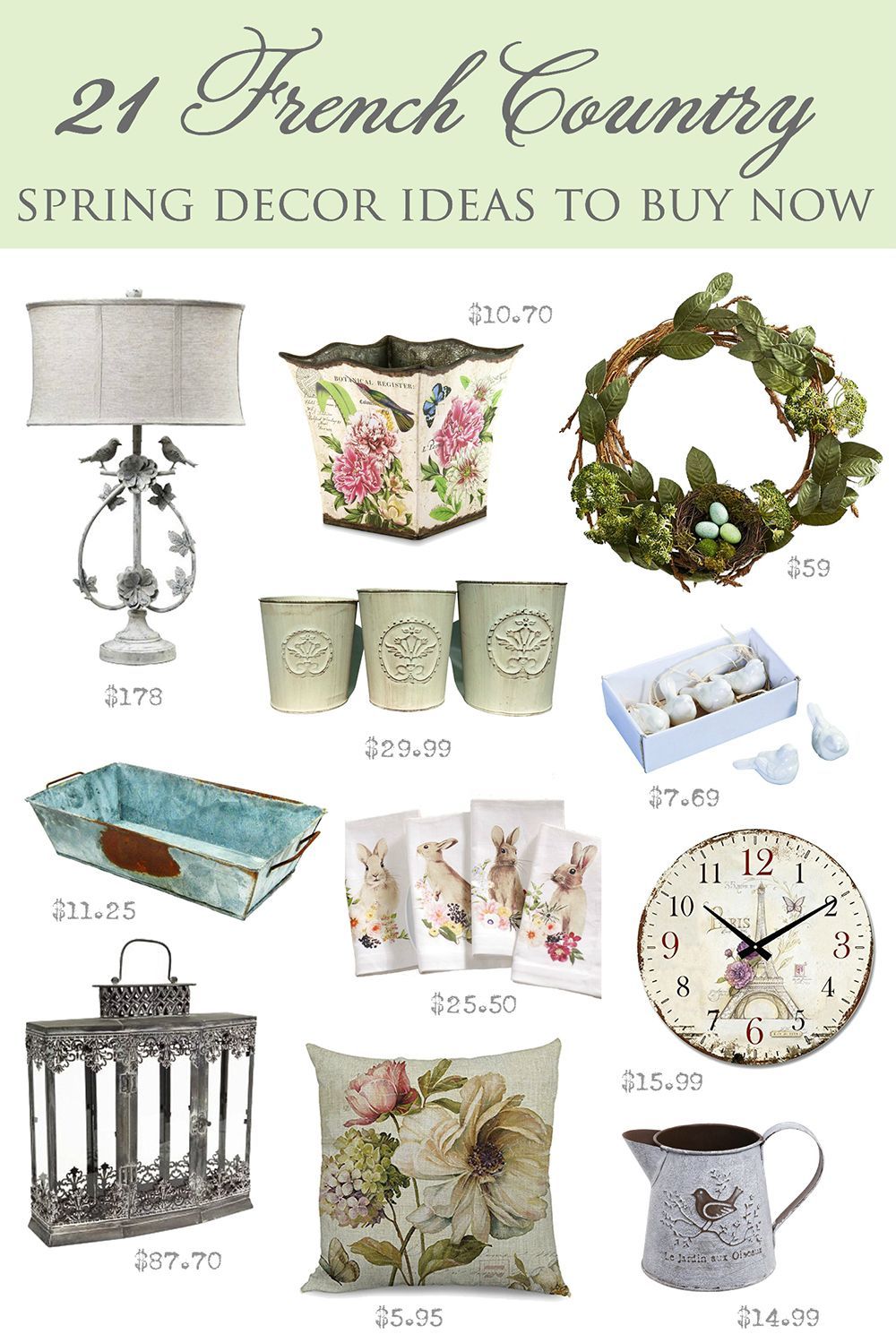 33 French Country Spring Decor Ideas to Buy Now -   22 french decor accessories
 ideas
