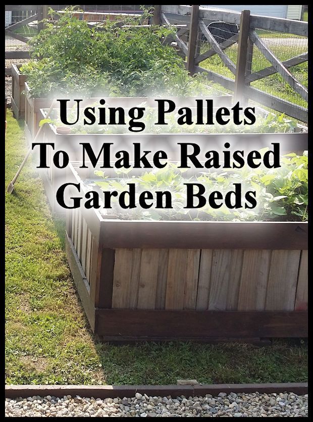 Using Pallets To Make Raised Garden Beds -   22 garden diy box
 ideas