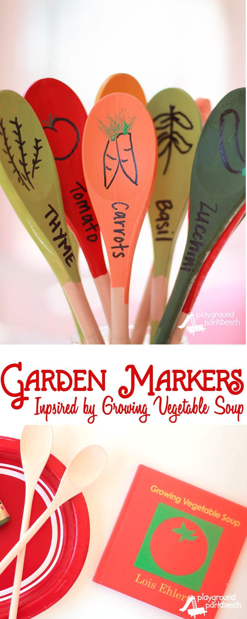 DIY Garden Markers Inspired by Lois Ehlert -   22 garden diy box
 ideas
