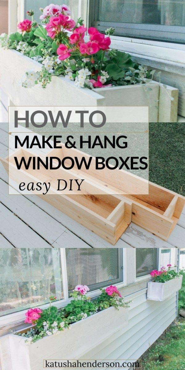 Easy Flower Window Box DIY -   22 garden diy box
 ideas