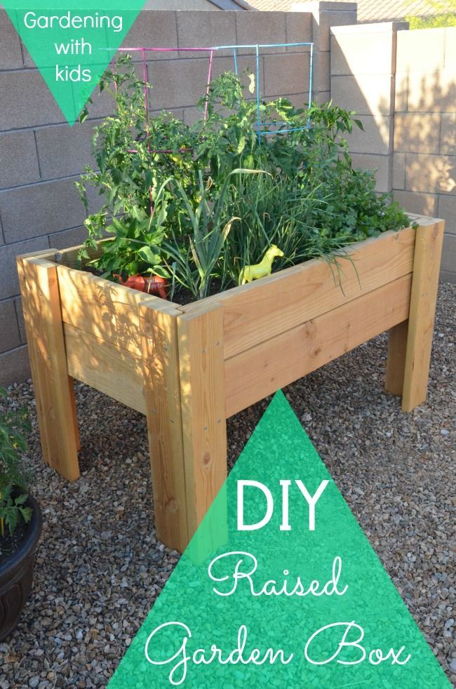 Gardening With Kids: DIY Raised Garden -   22 garden diy box
 ideas
