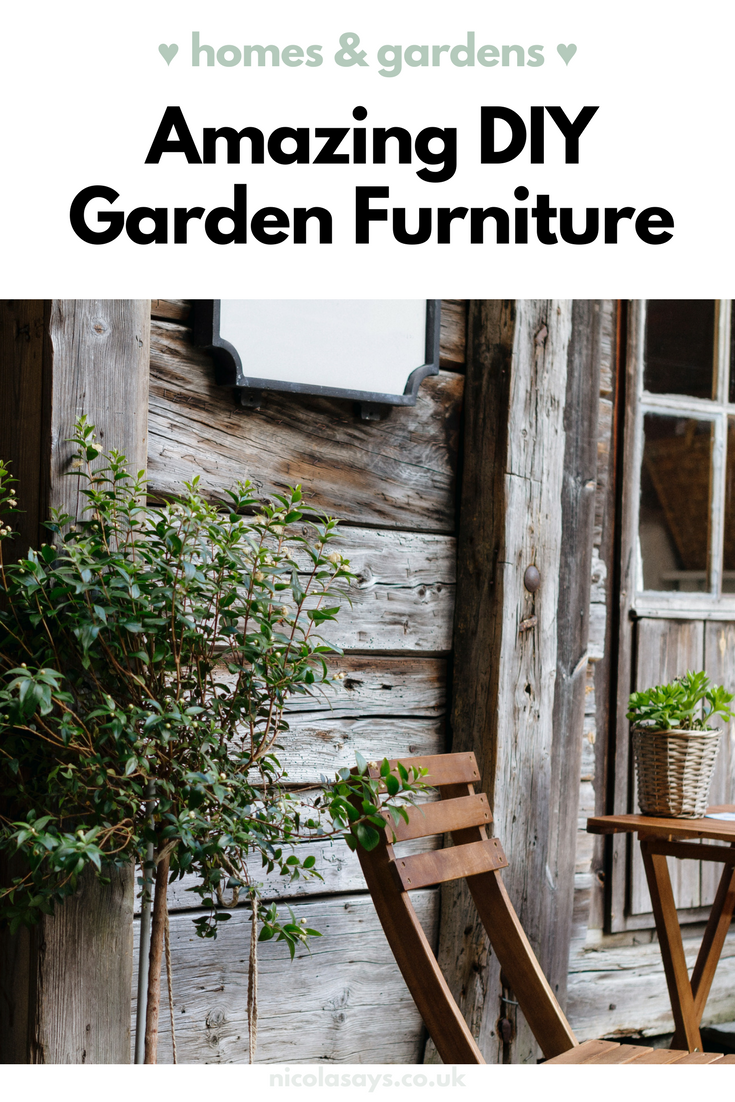 7 Amazing Garden DIY Furniture Ideas -   22 garden furniture life
 ideas